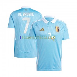 Maglia Belgio De Bruyne 7 Divisa Away Euro 2024 Manica Corta ,Uomo
