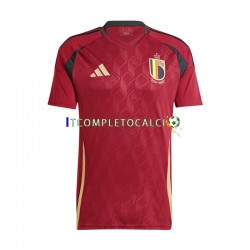 Maglia Belgio Divisa Home Euro 2024 Manica Corta ,Uomo