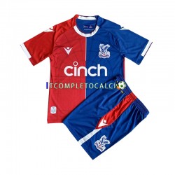 Maglia Crystal Palace Divisa Home 2023-2024 Manica Corta ,Bambino