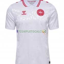 Maglia Danimarca Divisa Away Euro 2024 Manica Corta ,Uomo
