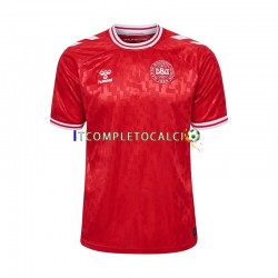 Maglia Danimarca Divisa Home Euro 2024 Manica Corta ,Uomo