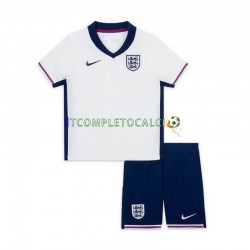 Maglia Inghilterra Divisa Home Euro 2024 Manica Corta ,Bambino