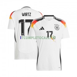Maglia Germania Florian Wirtz 17 Divisa Home Euro 2024 Manica Corta ,Uomo