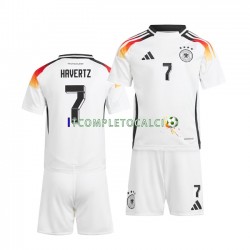 Maglia Germania Havertz 7 Divisa Home Euro 2024 Manica Corta ,Bambino