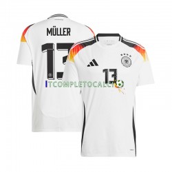 Maglia Germania Thomas Muller 13 Divisa Home Euro 2024 Manica Corta ,Uomo