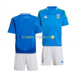 Maglia Italia Divisa Home Euro 2024 Manica Corta ,Bambino