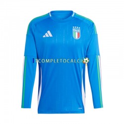 Maglia Italia Divisa Home Euro 2024 Manica Lunga ,Uomo