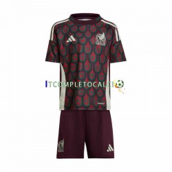 Maglia Messico Divisa Home 2024 Copa America Manica Corta ,Bambino