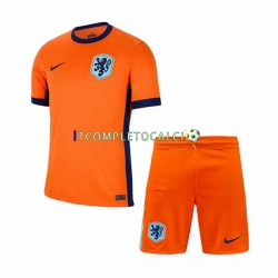 Maglia Paesi Bassi Divisa Home Euro 2024 Manica Corta ,Bambino