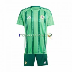 Maglia Irlanda Del Nord Divisa Home 2024 Manica Corta ,Bambino