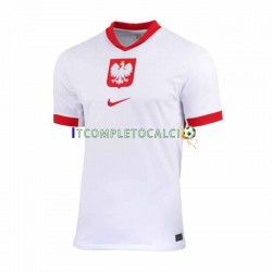 Maglia Polonia Divisa Home 2024 Manica Corta ,Uomo
