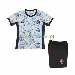 Maglia Portogallo Divisa Away Euro 2024 Manica Corta ,Bambino