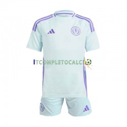 Maglia Scozia Divisa Away Euro 2024 Manica Corta ,Bambino