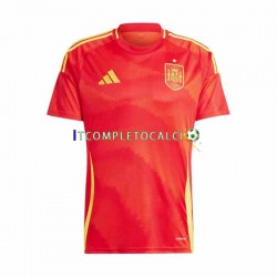 Maglia Spagna Divisa Home Euro 2024 Manica Corta ,Uomo