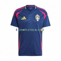 Maglia Svezia Divisa Away 2024 Manica Corta ,Uomo