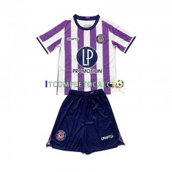 Maglia Toulouse FC Divisa Home 2023-2024 Manica Corta ,Bambino