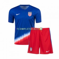 Maglia Stati Uniti Divisa Away 2024 Manica Corta ,Bambino