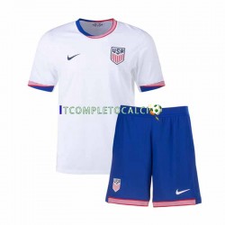 Maglia Stati Uniti Divisa Home 2024 Manica Corta ,Bambino
