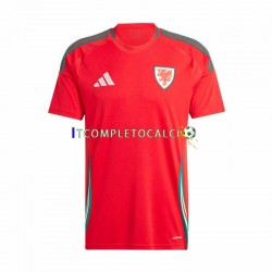Maglia Galles Divisa Home 2024 Manica Corta ,Uomo