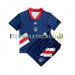 Maglia AFC Ajax Icon Retro Divisa Home 2022-2023 Manica Corta ,Bambino
