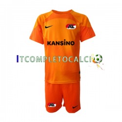 Maglia AZ Alkmaar Portiere Terza Divisa 2022-2023 Manica Corta ,Bambino