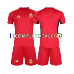 Maglia Argentina Portiere Divisa Away Mondiali 2022 Manica Corta ,Bambino