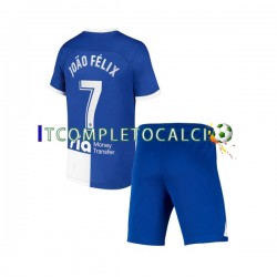 Maglia Atlético Madrid Joao Felix 7 120 Anniversary Divisa Home 2022-2023 Manica Corta ,Bambino