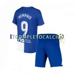 Maglia Atlético Madrid Memphis 9 120 Anniversary Divisa Home 2022-2023 Manica Corta ,Bambino