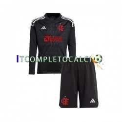 Maglia CR Flamengo Portiere Divisa Away 2023-2024 Manica Lunga ,Bambino