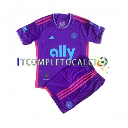Maglia Charlotte FC Divisa Away 2023 Manica Corta ,Bambino
