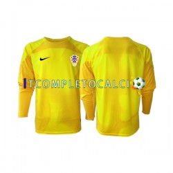 Maglia Croazia Portiere Divisa Home Mondiali 2022 Manica Lunga ,Uomo