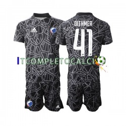 Maglia FC Copenhagen Andreas Dithmer 41 Portiere Divisa Home 2022-2023 Manica Corta ,Bambino