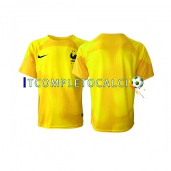 Maglia Francia Portiere Terza Divisa Mondiali 2022 Manica Corta ,Uomo