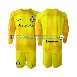 Maglia Inter Milan Portiere Divisa Away 2022-2023 Manica Lunga ,Bambino