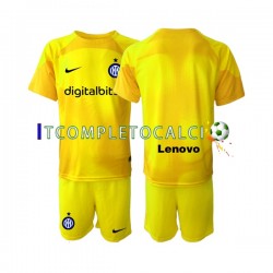 Maglia Inter Milan Portiere Divisa Away 2022-2023 Manica Corta ,Bambino