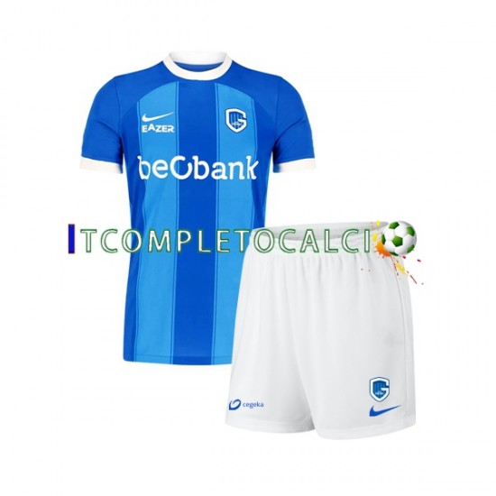 Maglia KRC Genk Divisa Home 2023-2024 Manica Corta ,Bambino