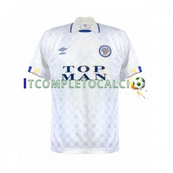 Maglia Leeds United Retro Divisa Home 1989-1990 Manica Corta ,Uomo