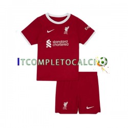Maglia Liverpool Divisa Home 2023-2024 Manica Corta ,Bambino