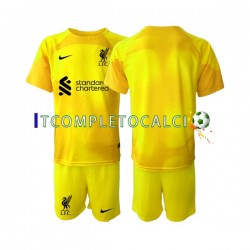Maglia Liverpool Portiere Quarto Divisa 2022-2023 Manica Corta ,Bambino