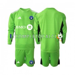 Maglia CF Montréal Portiere Divisa Home 2023-2024 Manica Lunga ,Bambino