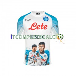Maglia Napoli Face Game Minjae 3 Divisa Home 2022-2023 Manica Corta ,Uomo