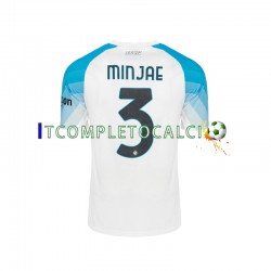 Maglia Napoli Face Game Minjae 3 Divisa Home 2022-2023 Manica Corta ,Uomo