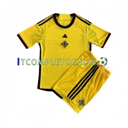 Maglia Irlanda Del Nord Divisa Home 2022-2023 Manica Corta ,Bambino