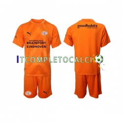 Maglia PSV Eindhoven Portiere Divisa Away 2022-2023 Manica Corta ,Bambino