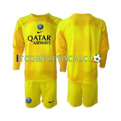 Maglia Paris Saint-Germain Portiere Terza Divisa 2022-2023 Manica Lunga ,Bambino