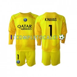 Maglia Paris Saint-Germain K.NAVAS 1 Portiere Terza Divisa 2022-2023 Manica Lunga ,Bambino
