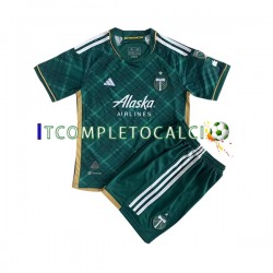 Maglia Portland Timbers Divisa Home 2023 Manica Corta ,Bambino