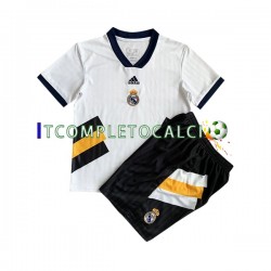 Maglia Real Madrid Icon Retro Divisa Home 2022-2023 Manica Corta ,Bambino