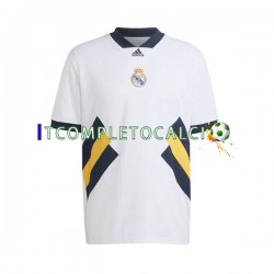 Maglia Real Madrid Icon Retro Divisa Home 2022-2023 Manica Corta ,Uomo