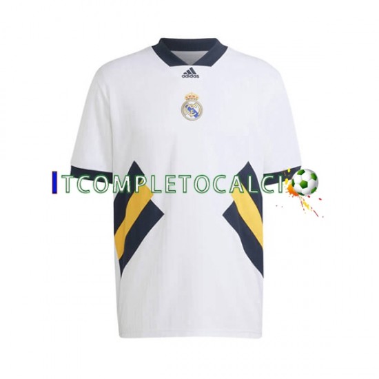 Maglia Real Madrid Icon Retro Divisa Home 2022-2023 Manica Corta ,Uomo